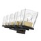 Z-Lite Bleeker Street 5 Light Vanity, Matte Black & Olde Brass & Clear 475-5V-MB-OBR - alternate 7
